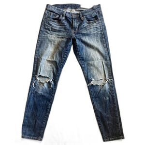 Treasure & Bond Women's Skinny Boyfriend & Ankle Blue Distressed Jeans Sz 26